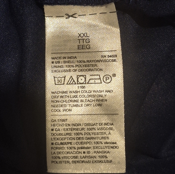 Old Navy Boho Floral Midi Dress – XXL – Lined – Tassel Detail – Side Zip - Picture 11 of 12